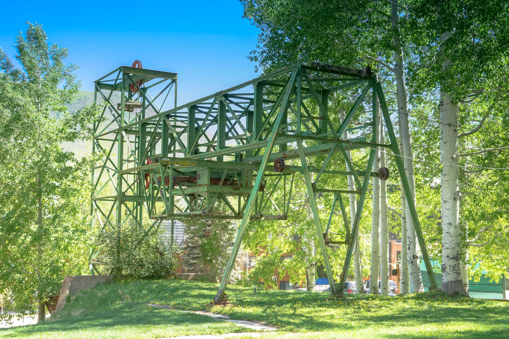 Lift One bullwheel and counterweight tower